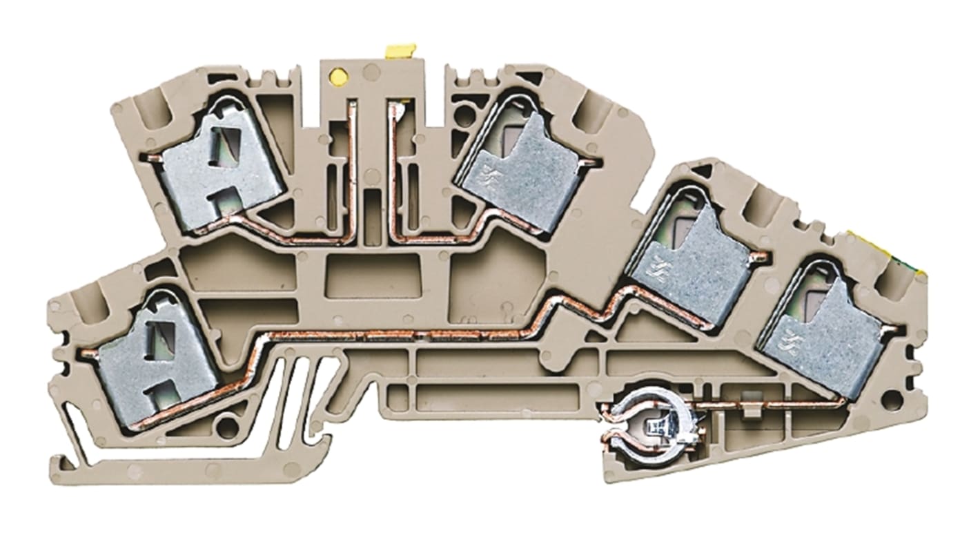 1899200000 Weidmüller P Series Dark Beige Test Disconnect Terminal