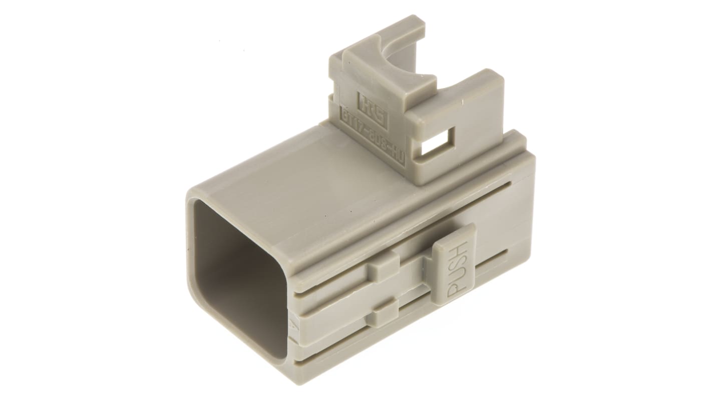 Carcasa de conector Hirose GT17-8DS-HU, Serie GT17, paso: 2mm, 8 contactos, Ángulo de 90° , Hembra, Montaje de Cable