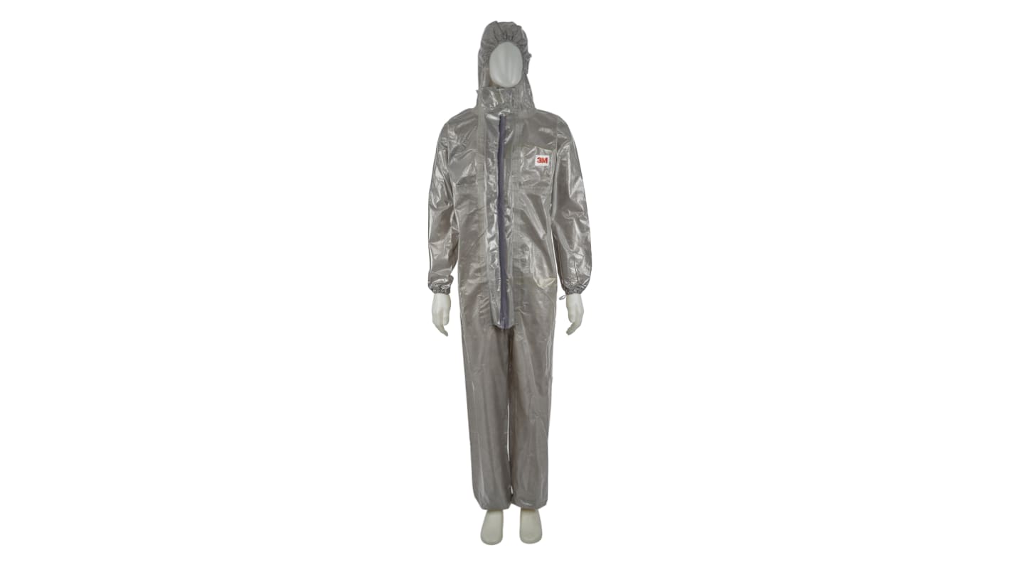 Mono desechable para hombre 3M de color Gris, talla L, propiedades: Anti-estática, poca pelusa