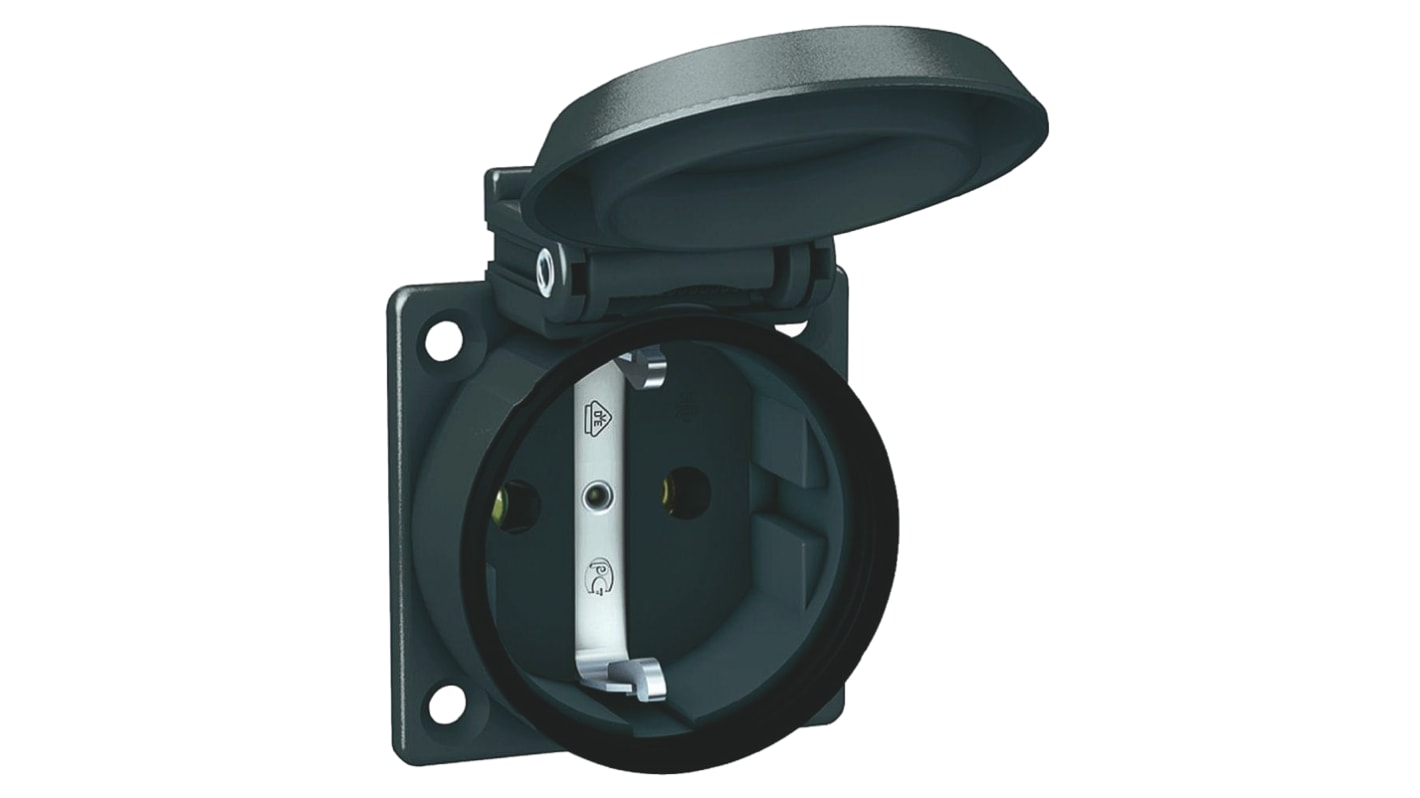 PRESE SPINE INTERRUTTORI DA INCASSO : PRESA 230V SCHUKO STANDARD - Foto 2