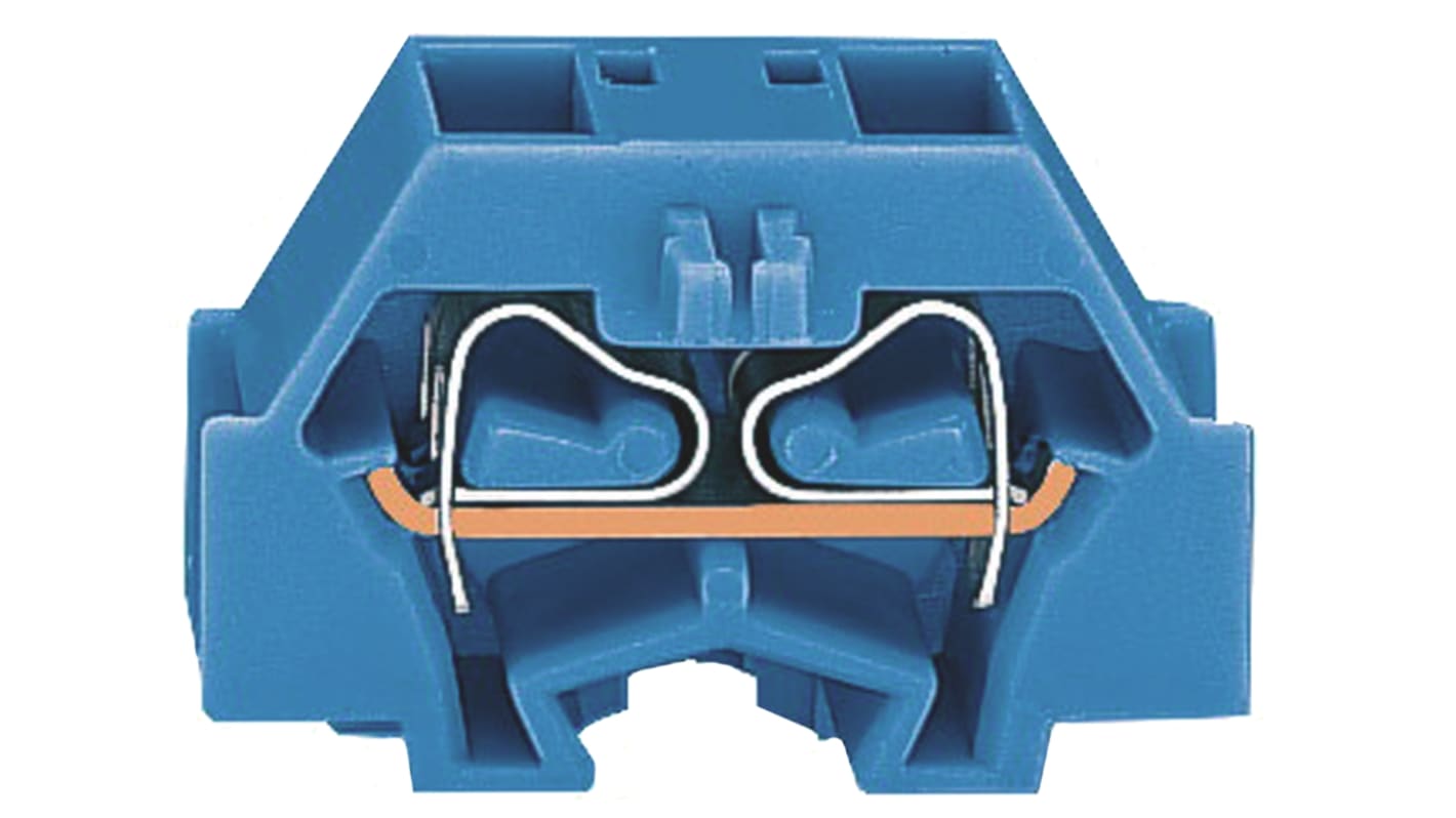 260334 Wago 260 Series Blue Modular Terminal Block, 1.5mm², Single
