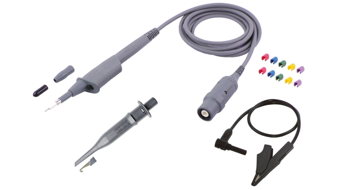 Staubli SET Isoprobe Series 68.9554-28 Oscilloscope Probe, Passive Type, 250MHz, 1:10, BNC Connector