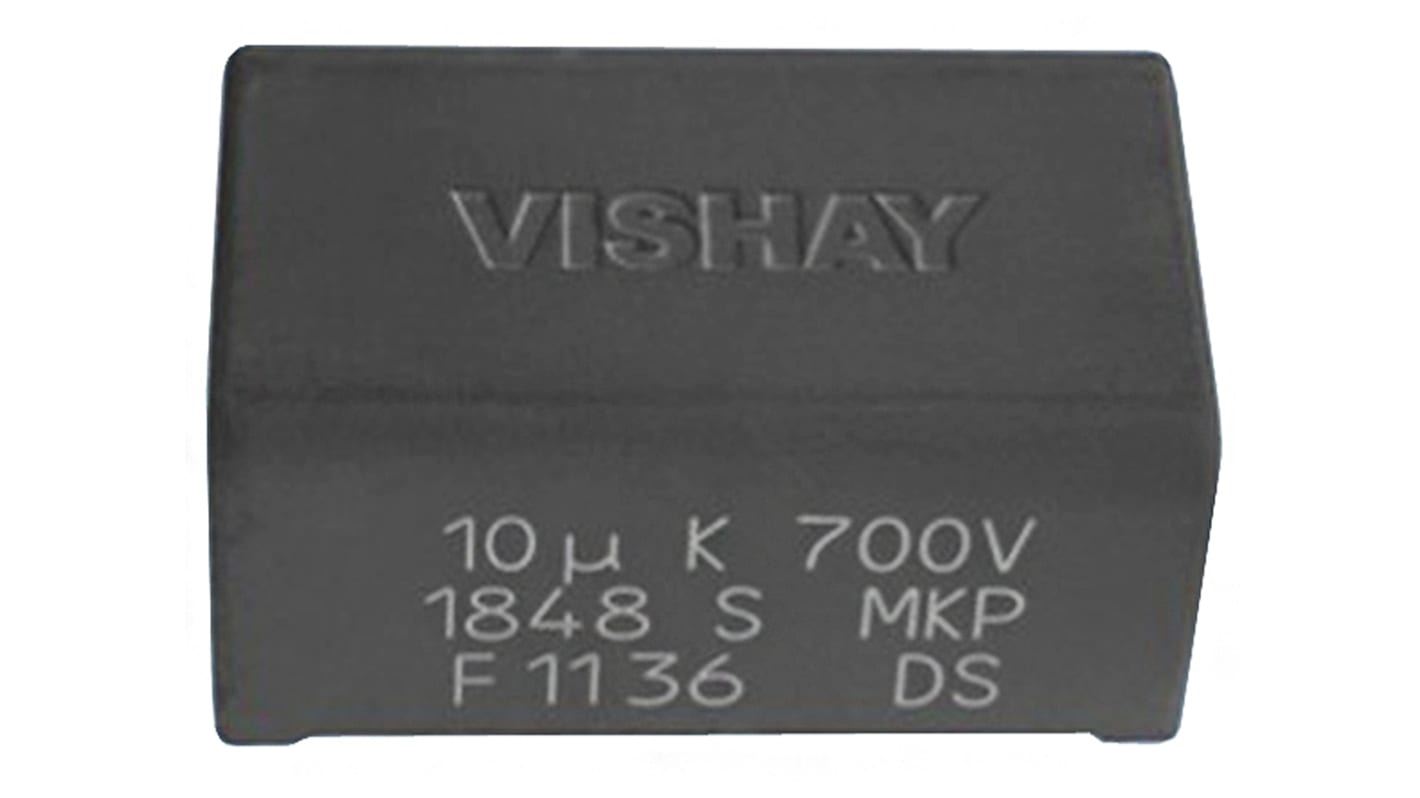 Vishay MKP1848S DC-Link Polypropylene Film Capacitor, 500V dc, ±5%, 5μF, Through Hole