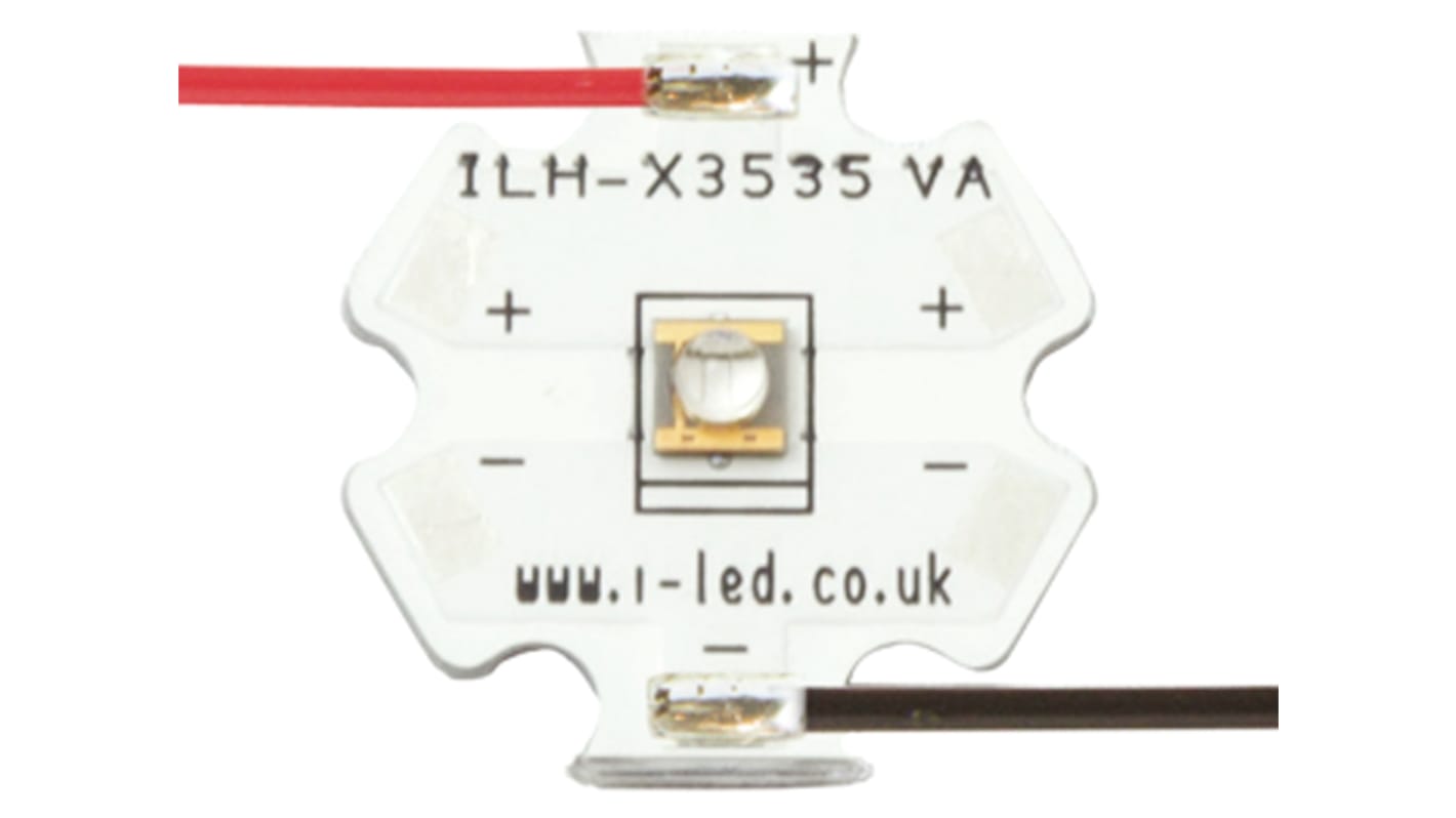 Intelligent LED Solutions UV LED 4 Pin Overflademontering 410nm,55° 400mW