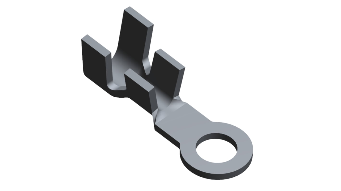 TE Connectivity Uninsulated Ring Terminal, #10 Stud Size, 3mm² to 6mm² Wire Size