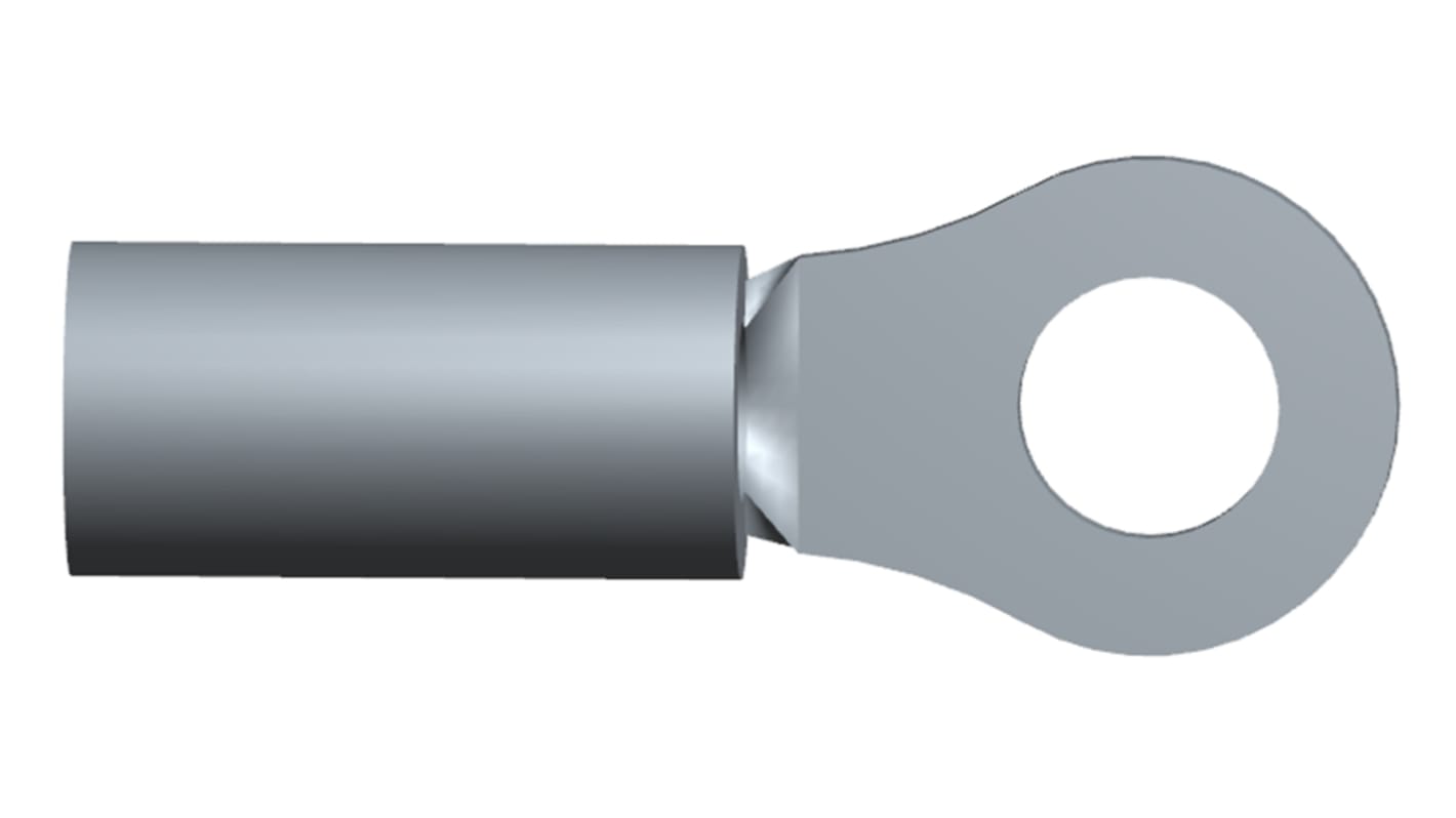 TE Connectivity, DIAMOND GRIP Uninsulated Crimp Ring Terminal, #10 Stud Size, 2.6mm² to 6.6mm² Wire Size