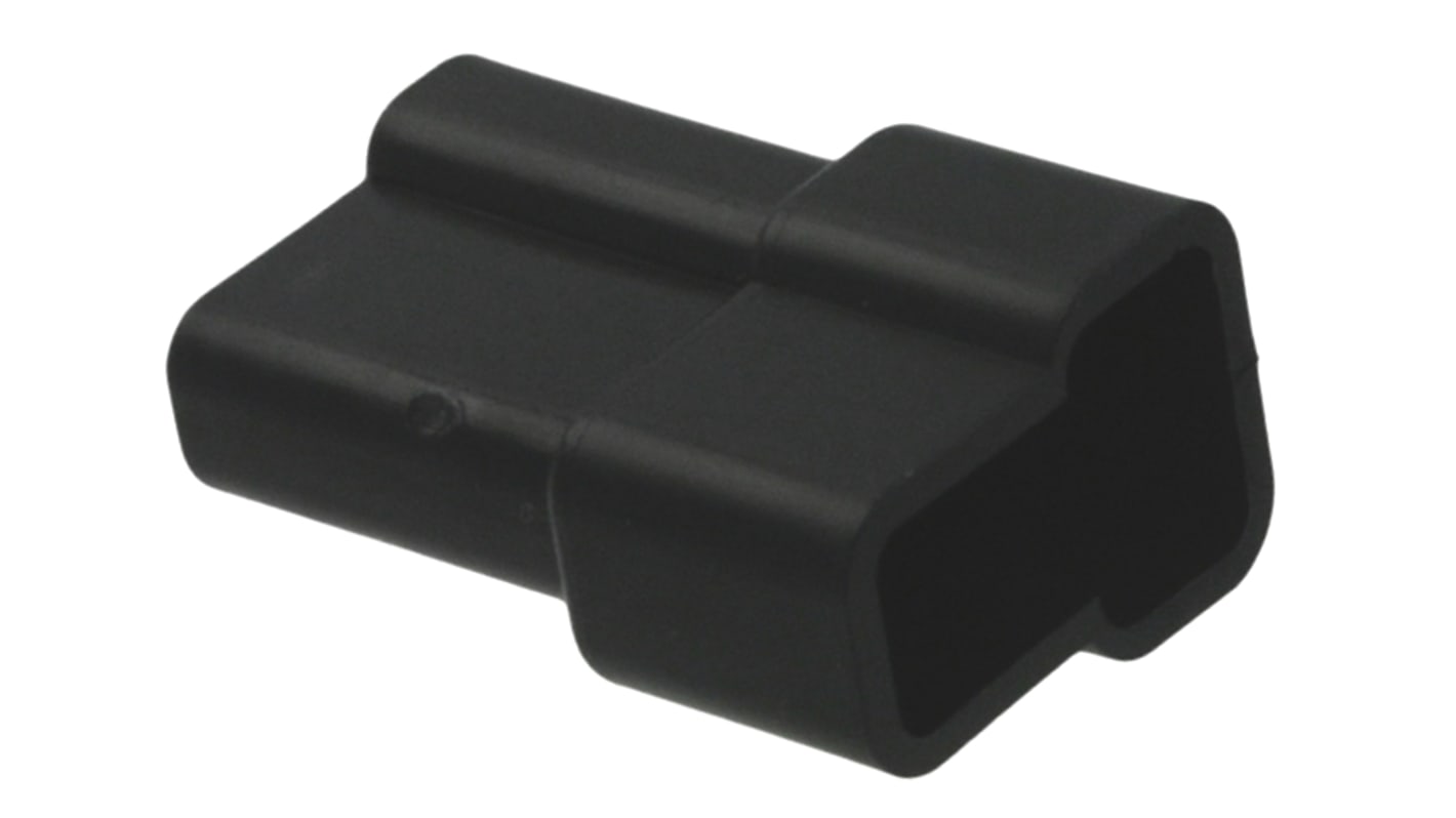 TE Connectivity, 250 2 Way Nylon Crimp Terminal Housing, Black