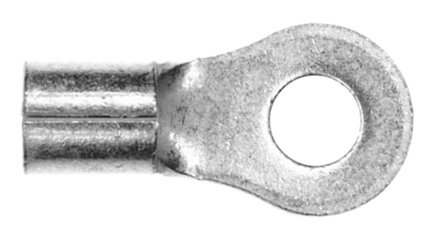 31113 TE Connectivity, Budget Uninsulated Ring Terminal, M4 (8) Stud