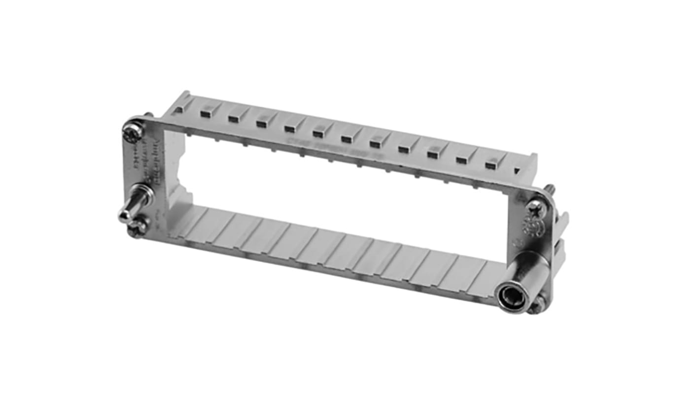 Amphenol Industrial Frame, Heavy Mate F Series 6 Way, For Use With 6 Contact Pin Module, Heavy Mate F Series Heavy Duty