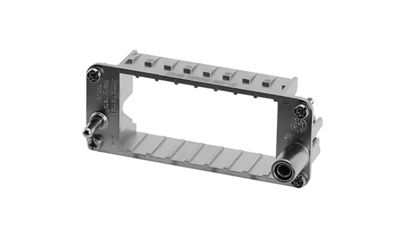 Amphenol Industrial Frame, Heavy Mate F Series 4 Way, For Use With 4 Contact Module, Heavy Mate F Series Heavy Duty