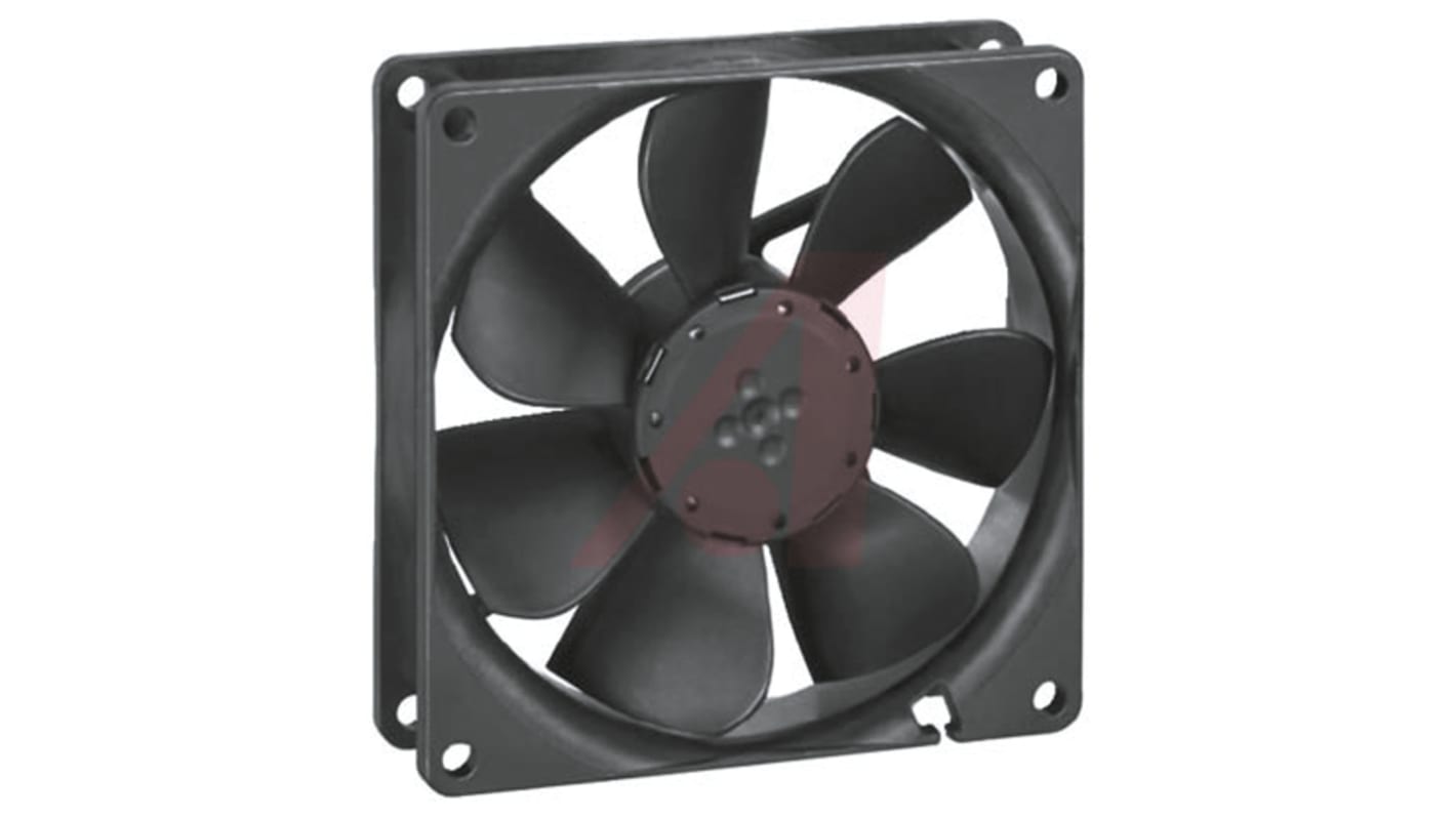 ebm-papst 3400 N Series Axial Fan, 48 V dc, DC Operation, 84m³/h, 2.4W, 92 x 92 x 25mm