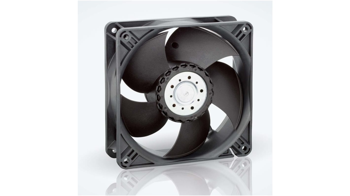 ebm-papst 4400 Series Axial Fan, 12 V dc, DC Operation, 205m³/h, 5.3W, IP20, 119 x 119 x 38mm