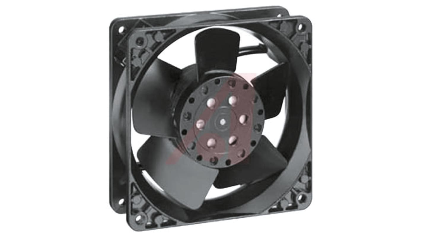 Ventilador Axial ebm-papst 4000 de 119 x 119 x 38mm, 115 V ac, 18W, 3100rpm, caudal 180m³/h, 51dB, salida Tensión