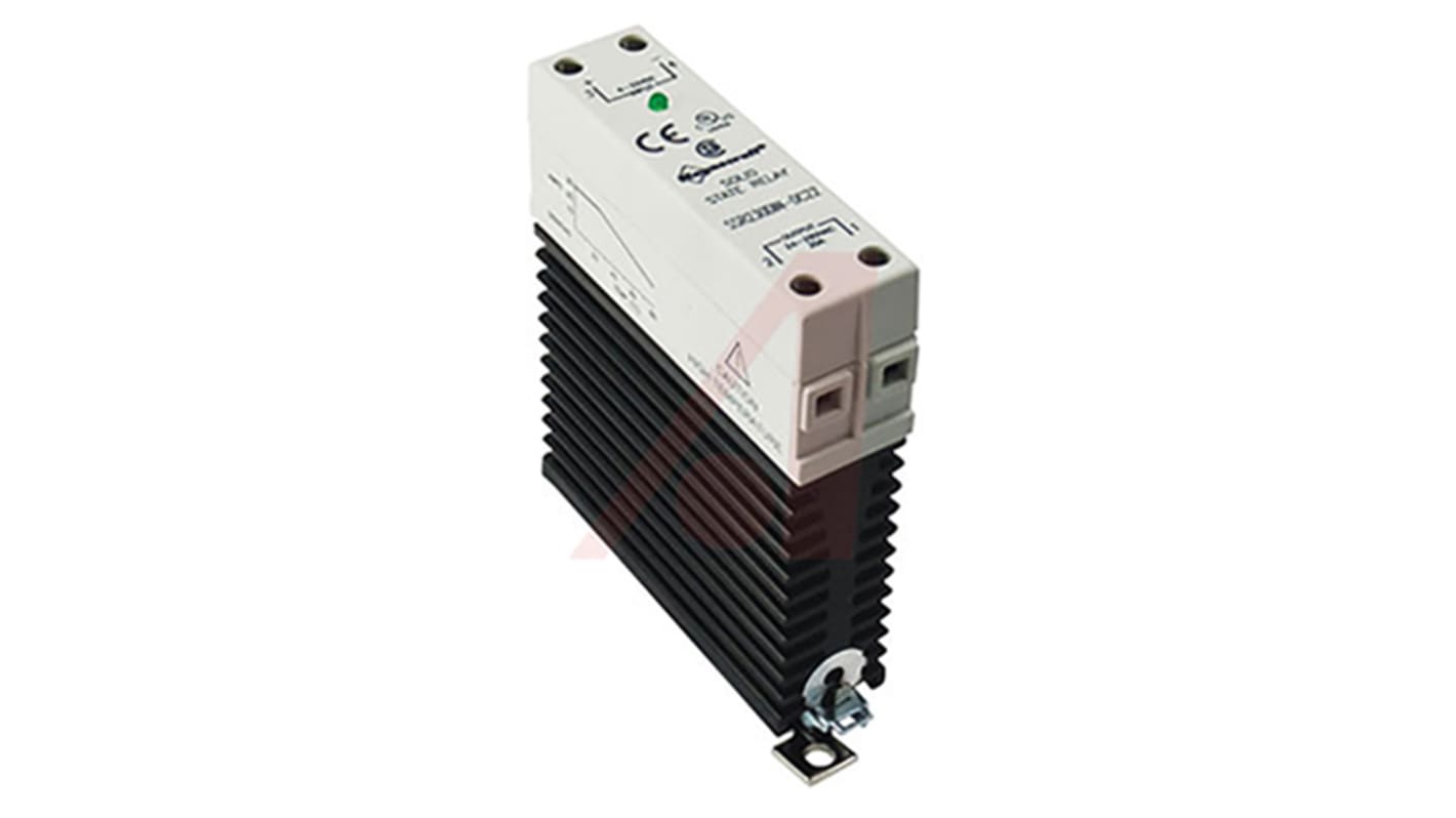 Schneider Electric Solid State Relay, 10 A Load, DIN Rail Mount, 280 V ac Load, 280 V ac Control