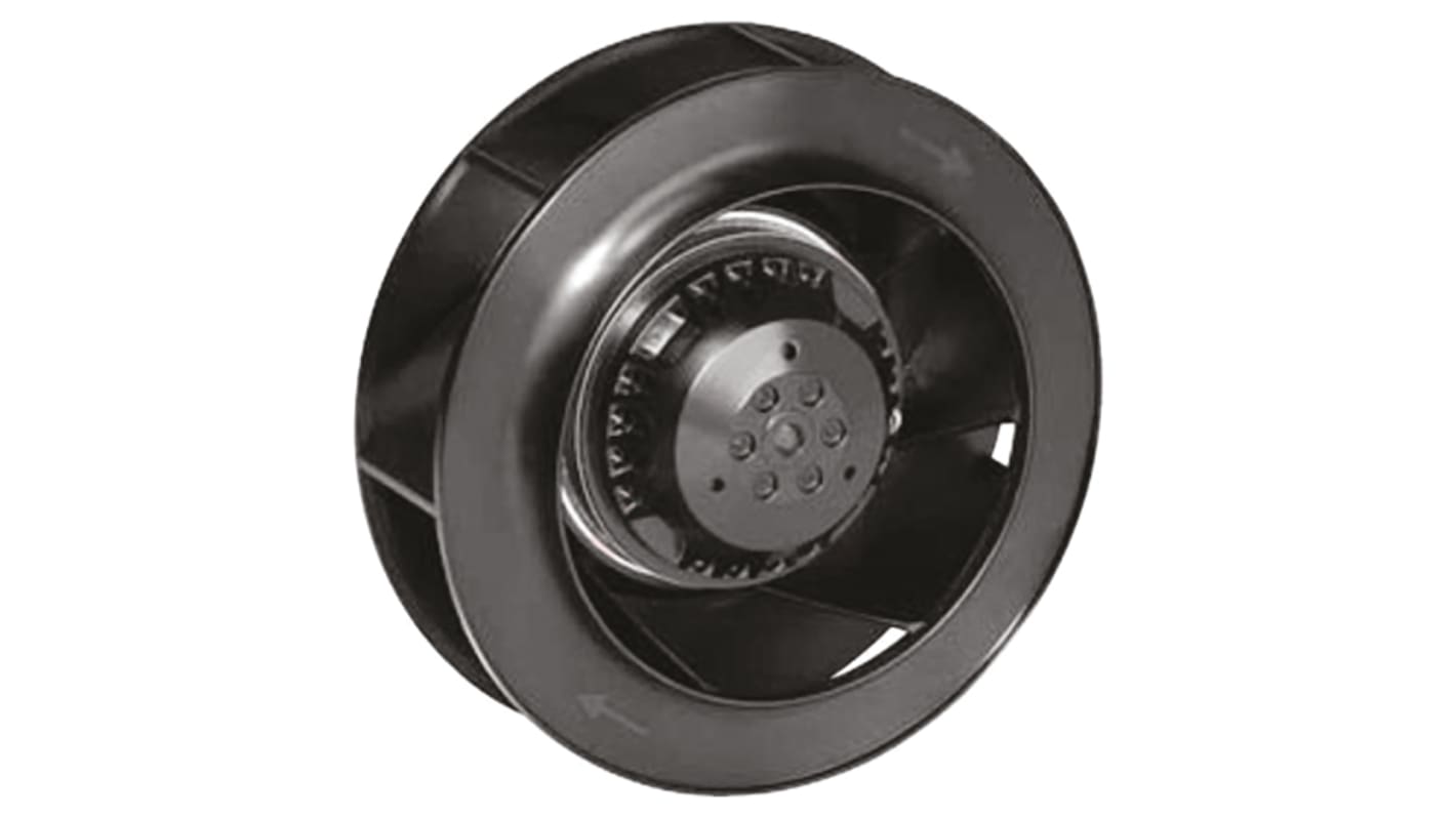 ebm-papst R2E220 Series Centrifugal Fan, 115 V ac, AC Operation, 221.4 (Dia.) x 71 Dmm