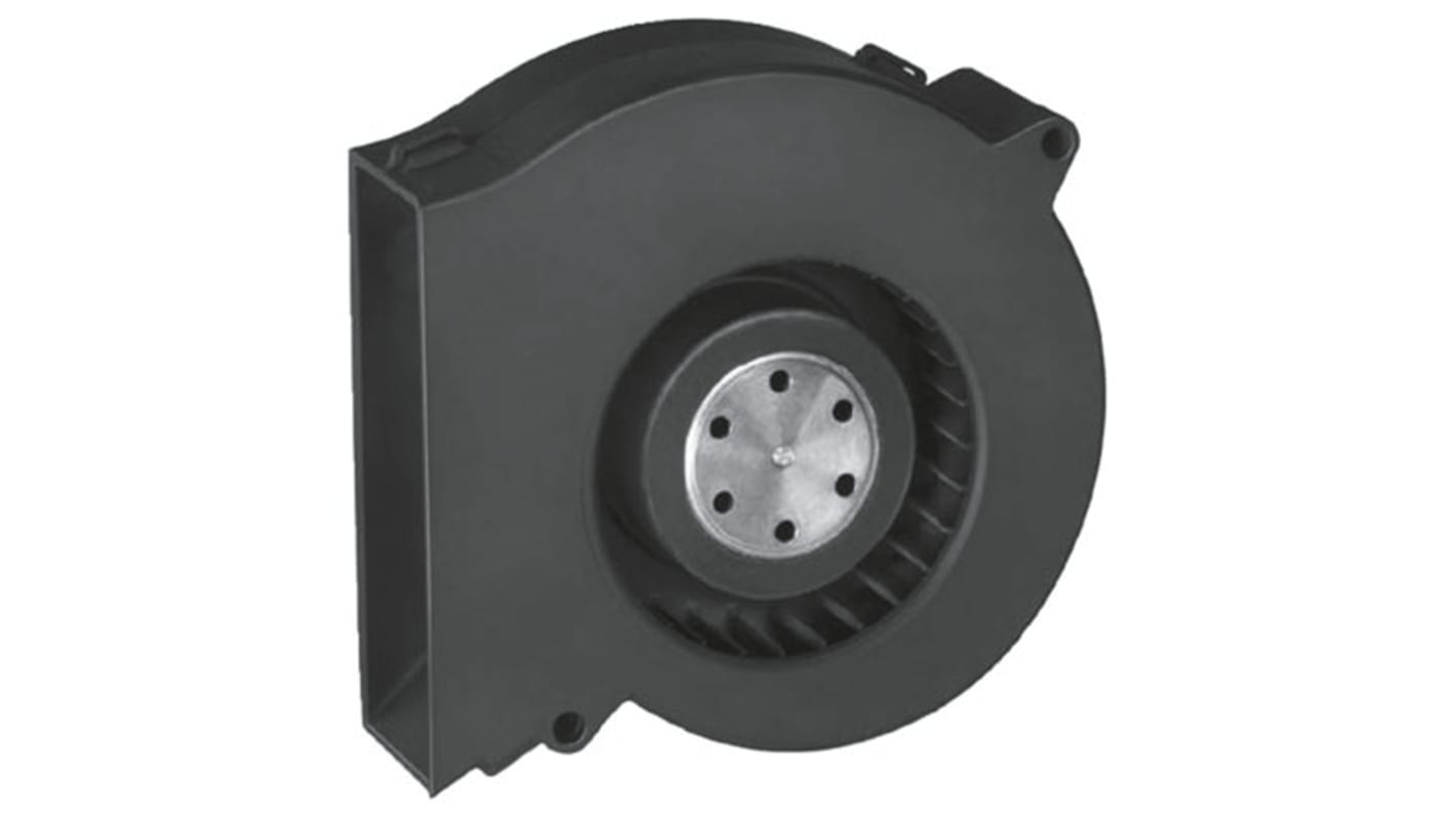 Ventilador centrífugo ebm-papst de 93.5 x 97 x 33mm, alim 12 V dc, caudal 56m³/h, 66dB, 4500rpm