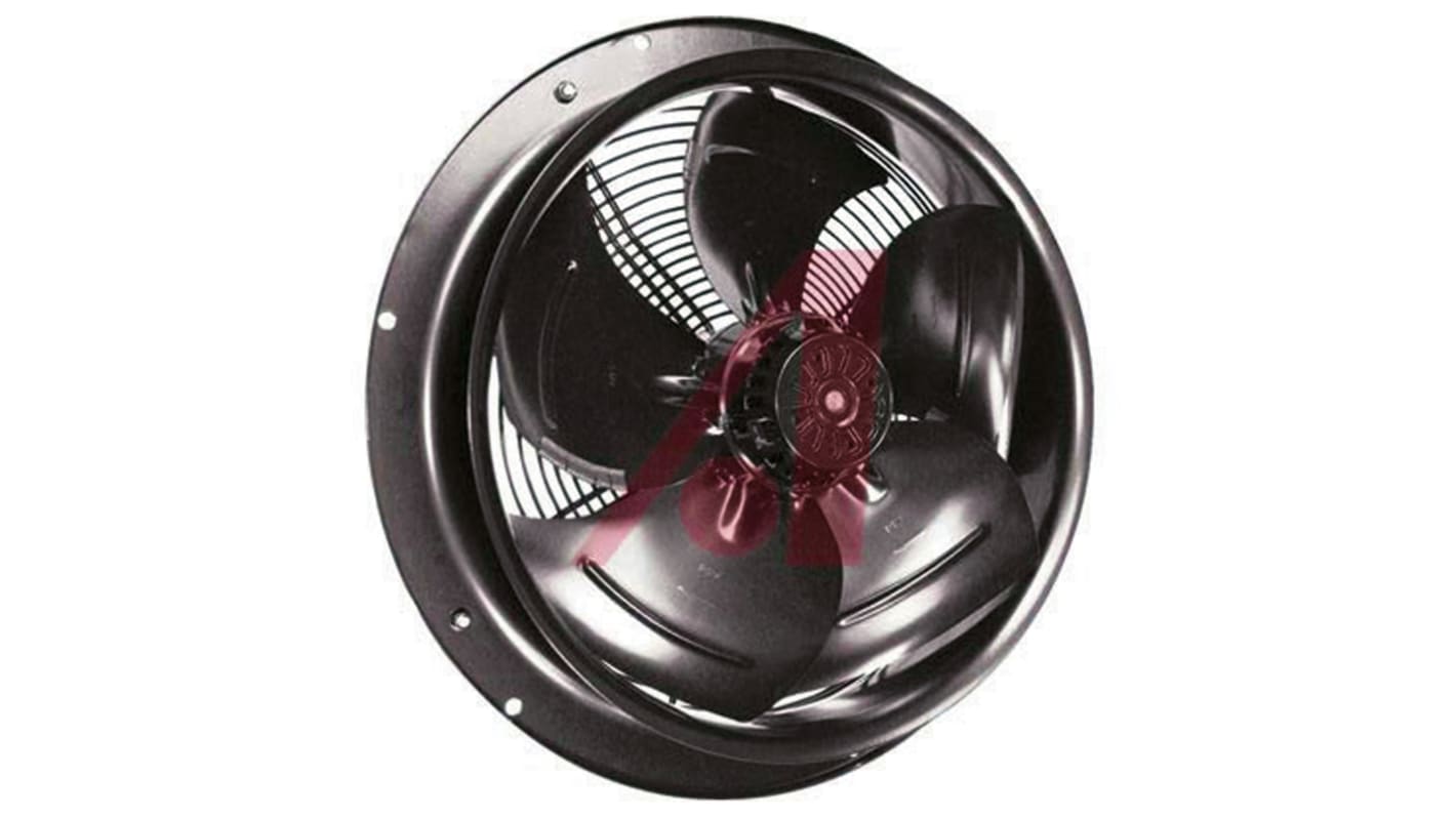 ebm-papst W4D350 Series Axial Fan, 230 V ac, 400 V ac, AC Operation, 3300m³/h, 190W, 680mA Max, 460 x 80mm