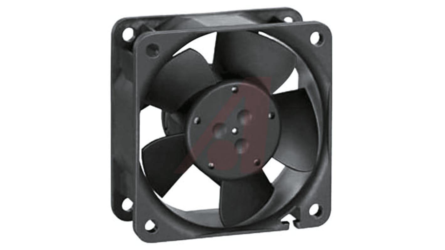ebm-papst 600 N Series Axial Fan, 12 V dc, DC Operation, 43m³/h, 1.8W, 60 x 60 x 25mm