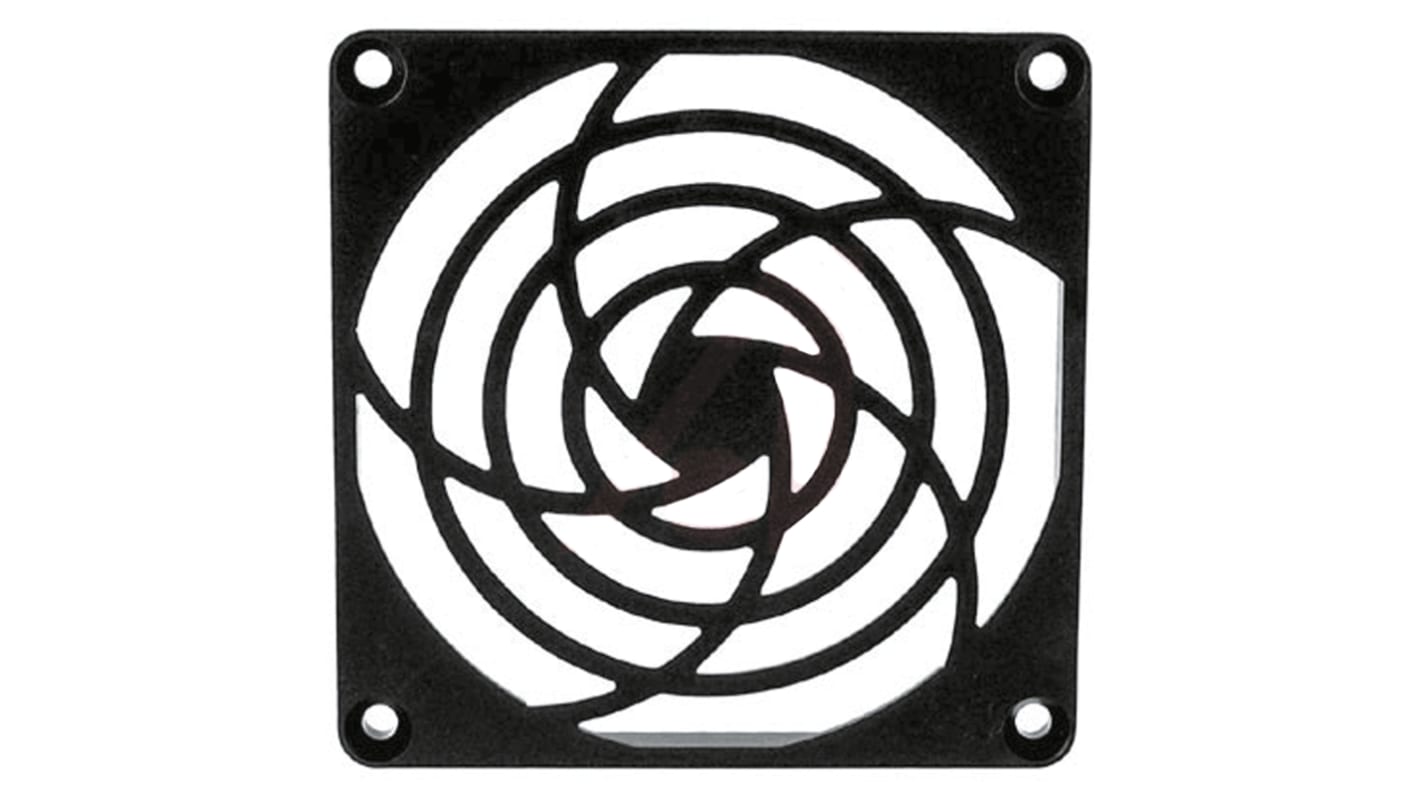 ebm-papst LZ32P Series Plastic Finger Guard for 80mm Fans, 71.5mm Hole Spacing, 88 x 88mm