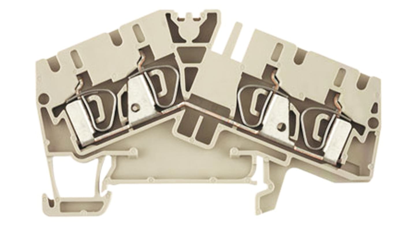 Weidmüller Z Series Beige Feed Through Terminal Block, Single-Level, Clamp Termination