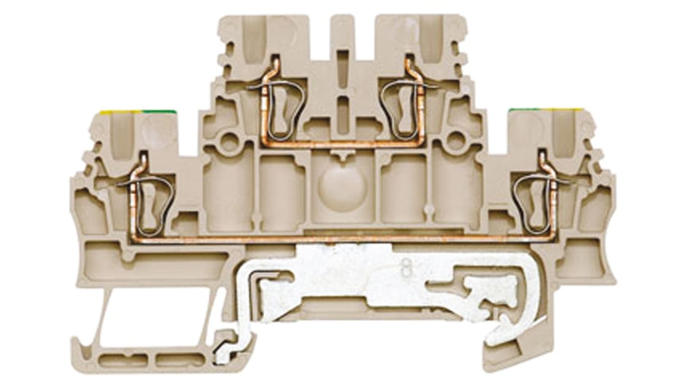 1791120000 Weidmuller Z Series Beige Feed Through Terminal Block, 1