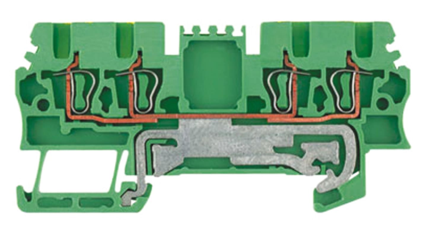 Zacisk PE Weidmüller poziomy: Pojedynczy 30 → 16AWGZacisk Z raster: 3.5mm 500 V