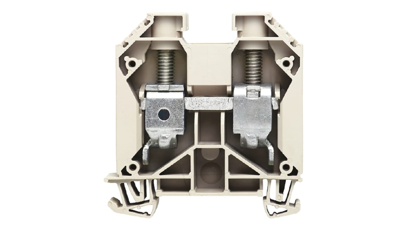 Weidmüller W Reihenklemme Einfach Dunkelbeige, 1 kV / 125A, Schraubanschluss