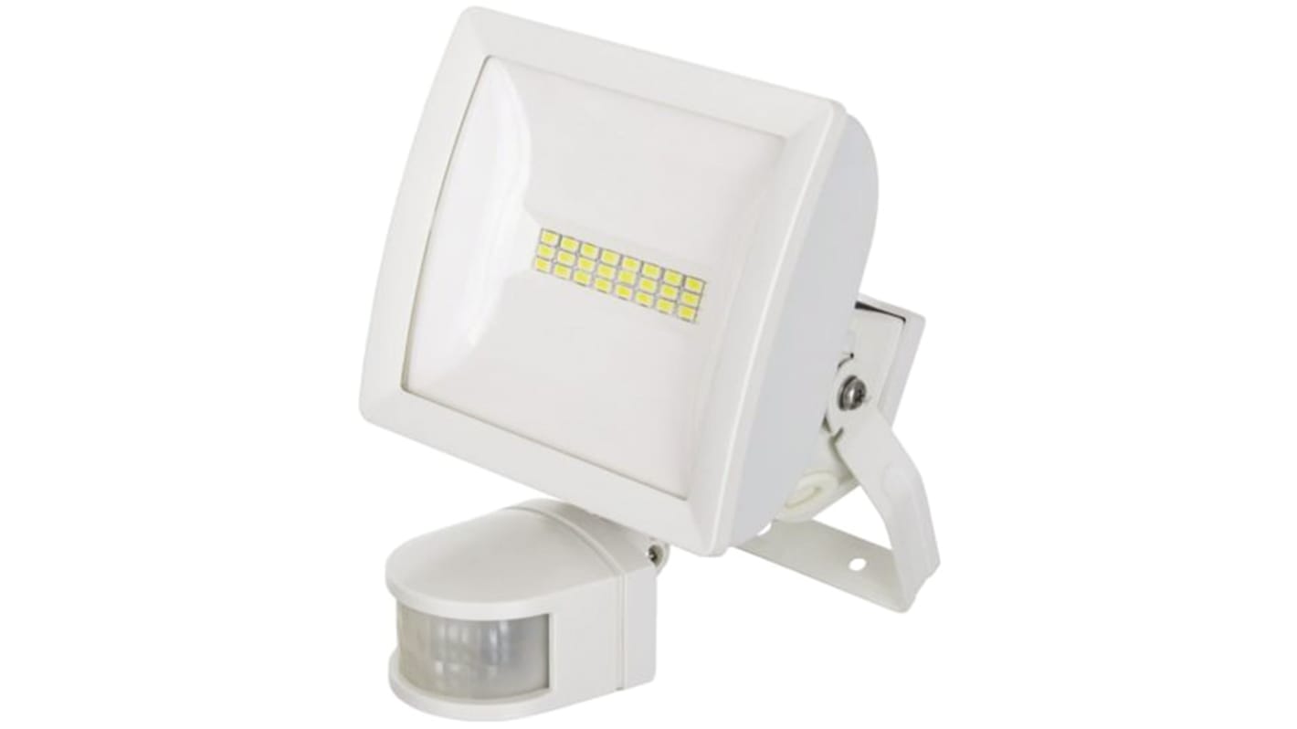 LED PIR Flutlichtstrahler, LED 10 W / 230 V ac 750 lm, 160 x 125 x 115 mm