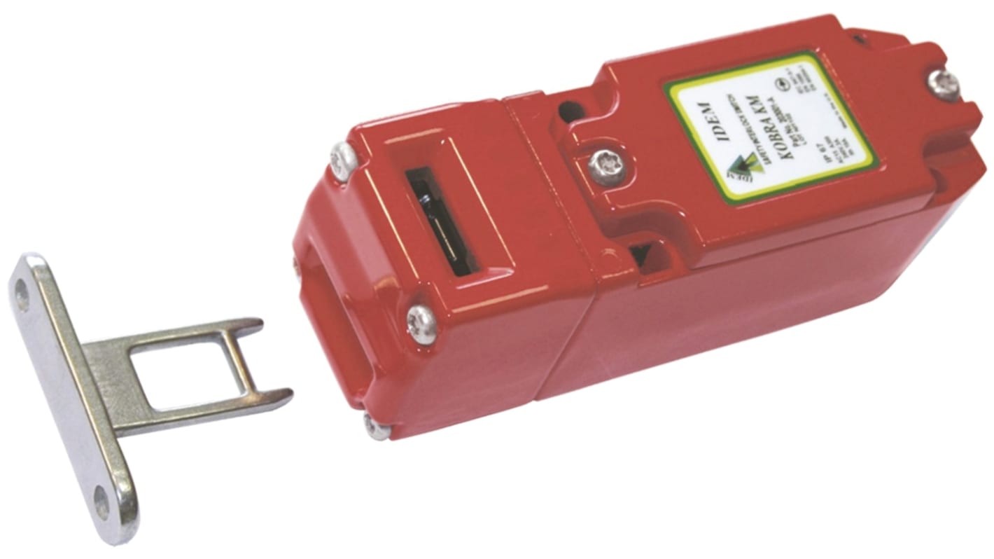 Interruptor de Bloqueo de Seguridad IDEM 203007F, M20, 4, 3 NC/1 NO, 10 A, 240V, Sí, 1 NA, 3 NC, Metal presofundido,