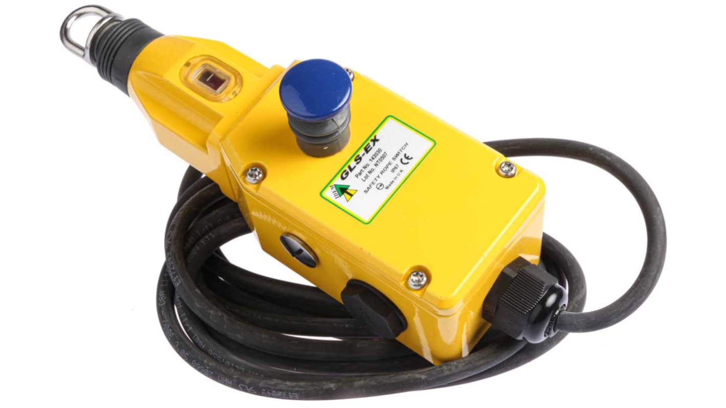 142030 IDEM GLSEx Rope Pull Switch, 80m, 2NO/2NC, Straight RS