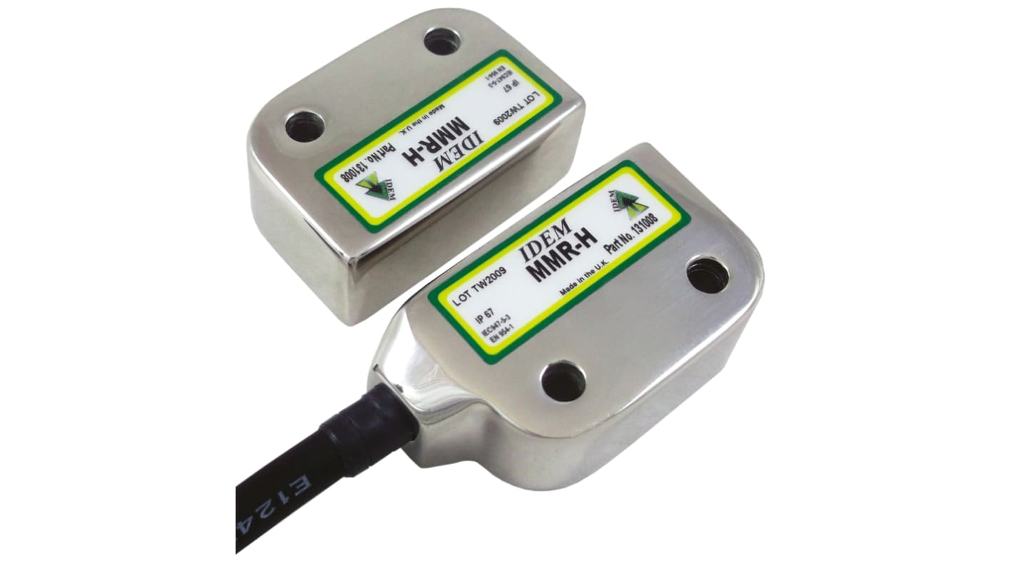 Interruptor sin contacto IDEM HYGIEMAG MMR-H, 2NC, contacto aux. NA, 24V dc, Safety Channels 500mA, IP69K