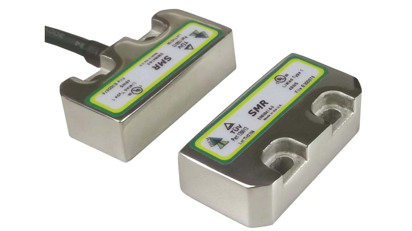 Przełącznik bezpieczeństwa, SMR, 250 V AC, IP67, IP69K, 50 x 25,5 x 13 mm (popychacz), 50 x 25,5 x 13 mm (przełącznik),