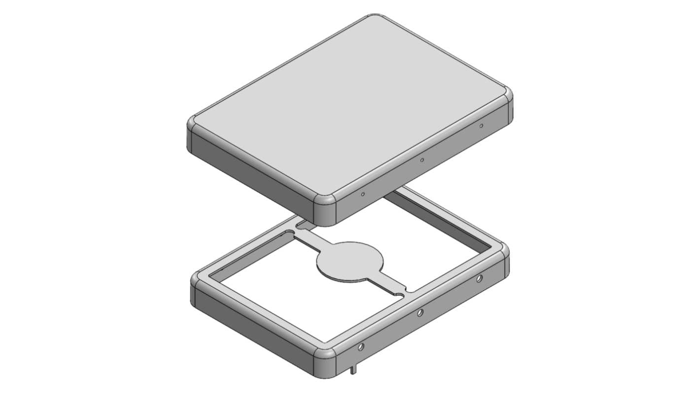 Skříň pro desku plošných spojů, řada: MS Cínovaná ocel 32.3 x 23.8 x 3.7mm