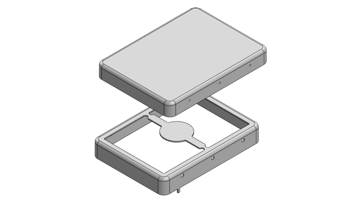 Skříň pro desku plošných spojů, řada: MS Cínovaná ocel 32.3 x 23.8 x 4.7mm