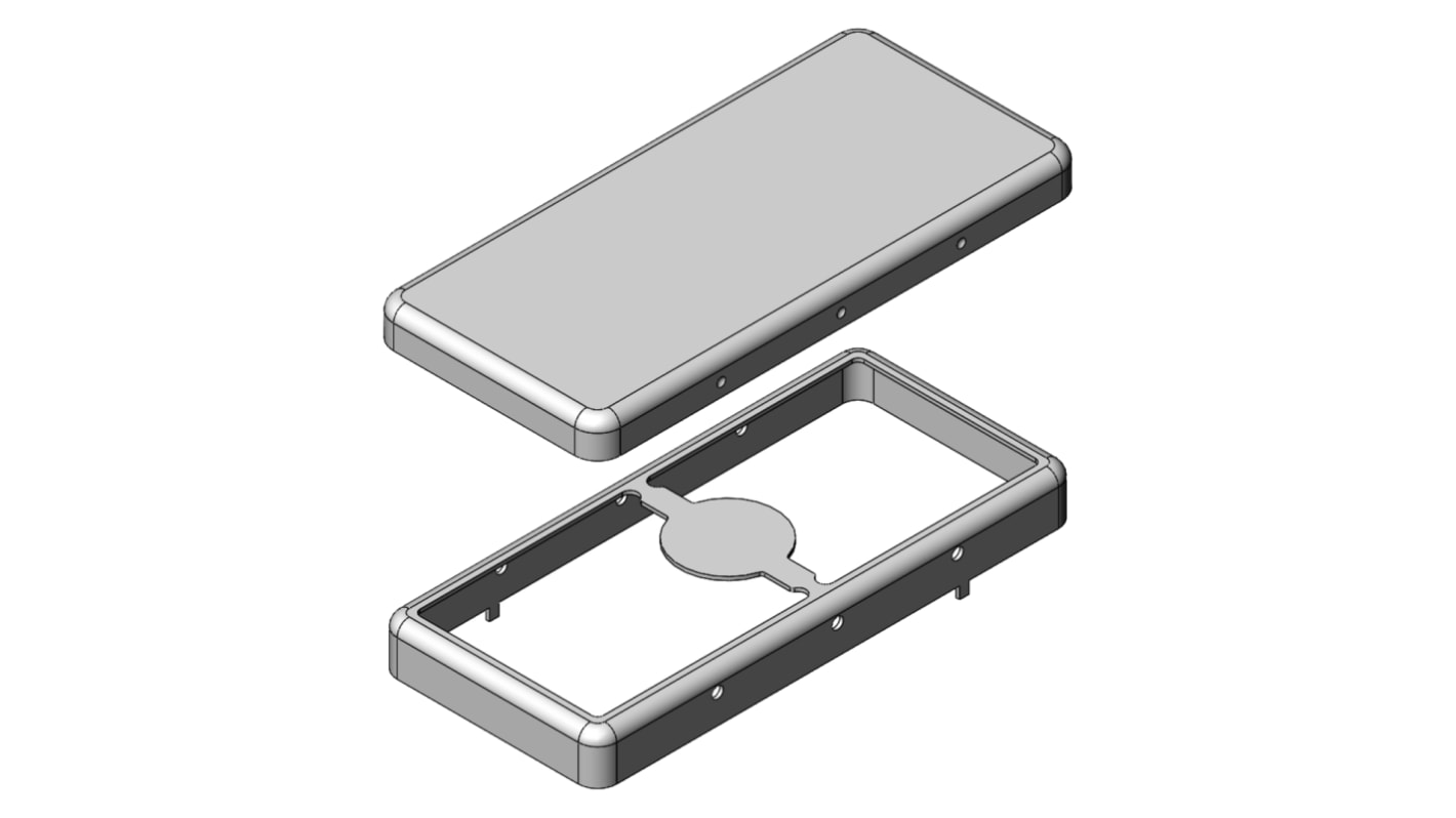 Boîtier pour circuit imprimé Masach Tech MS en Acier plaqué étain, dim. internes 40 x 18.3 x 4mm