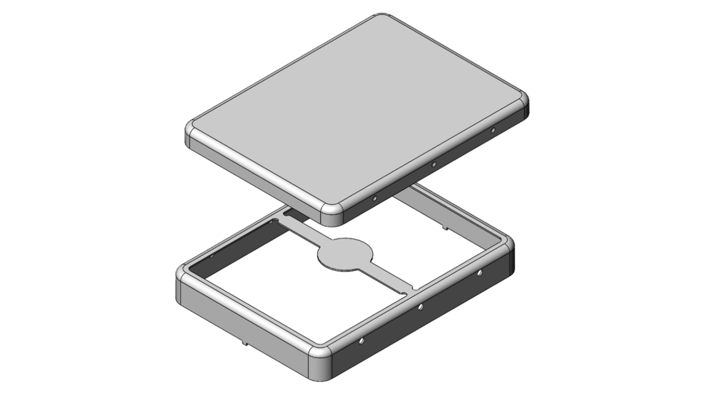 Skříň pro desku plošných spojů, řada: MS Cínovaná ocel 51.1 x 38.4 x 6.5mm