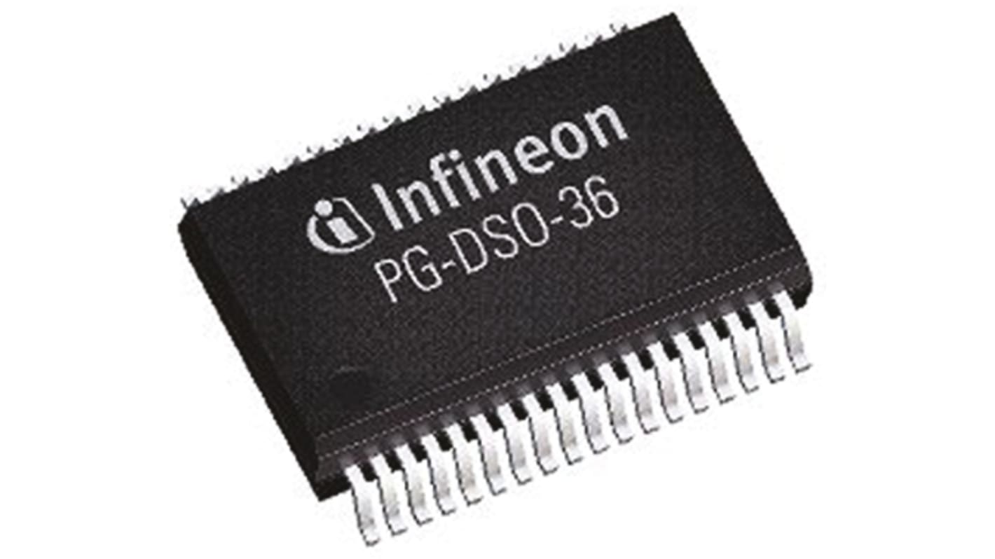 Infineon Motor Driver IC BTM7752GXUMA1, 8A, 25kHz, DSO, 36-Pin, BLDC, Vollbrücke