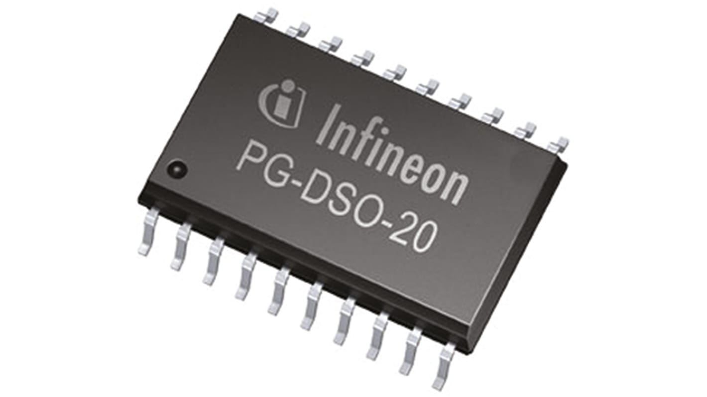 Infineon BTS721L1XUMA1 Teljesítménykapcsoló IC, 20-pin, DSO