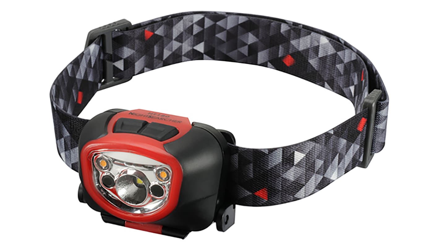 Nightsearcher LED Head Torch Black 180 lm