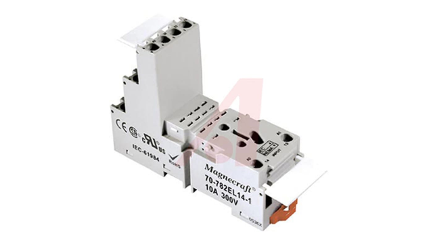 Schneider Electric 300V Relay Socket for use with Various Series