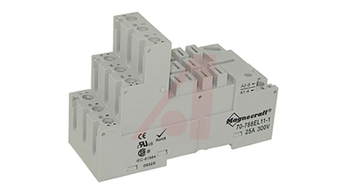 Schneider Electric 300V Relay Socket, for use with 788 Series Relay