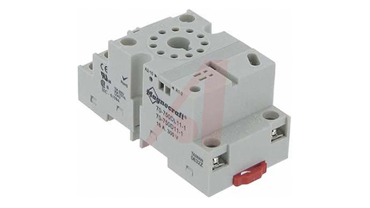 Schneider Electric 300 V, 600 V Relay Socket, for use with 750 Series Relay, 750H Series Relay