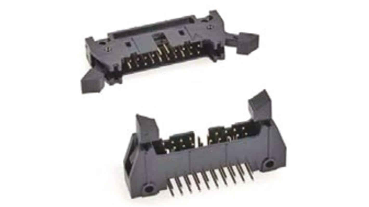 3M 3000 Series Straight Through Hole PCB Header, 20 Contact(s), 2.54mm Pitch, 2 Row(s), Shrouded