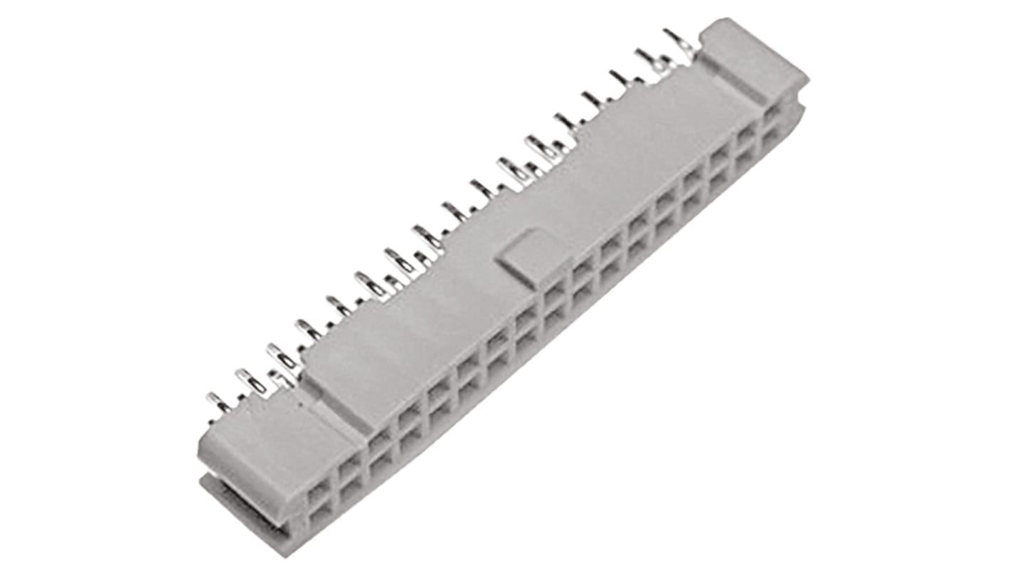 3M 9100 Series Straight Through Hole Mount PCB Socket, 50-Contact, 2-Row, 2.54mm Pitch, Solder Termination