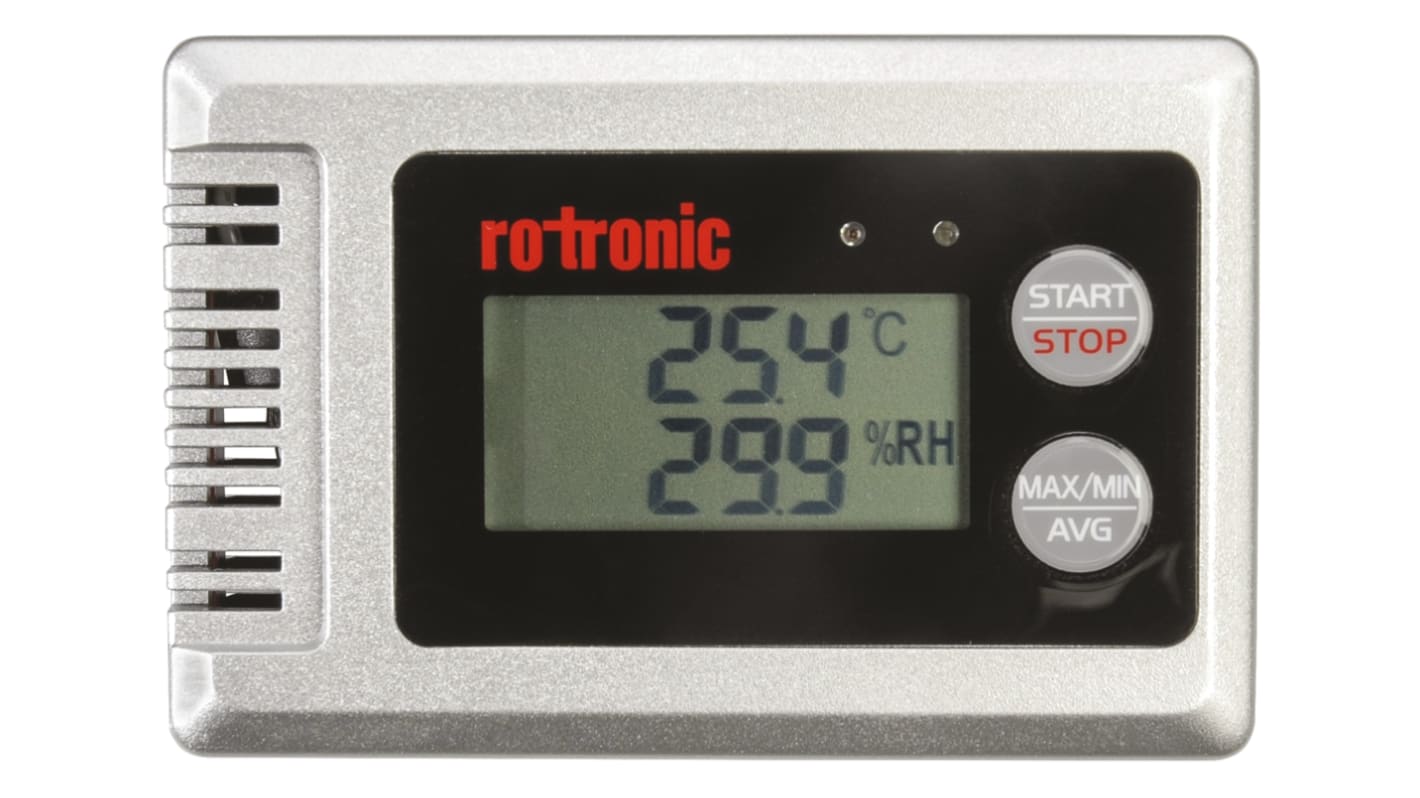 Enregistreur de données Rotronic Instruments, Humidité et Température, Etalonné RS