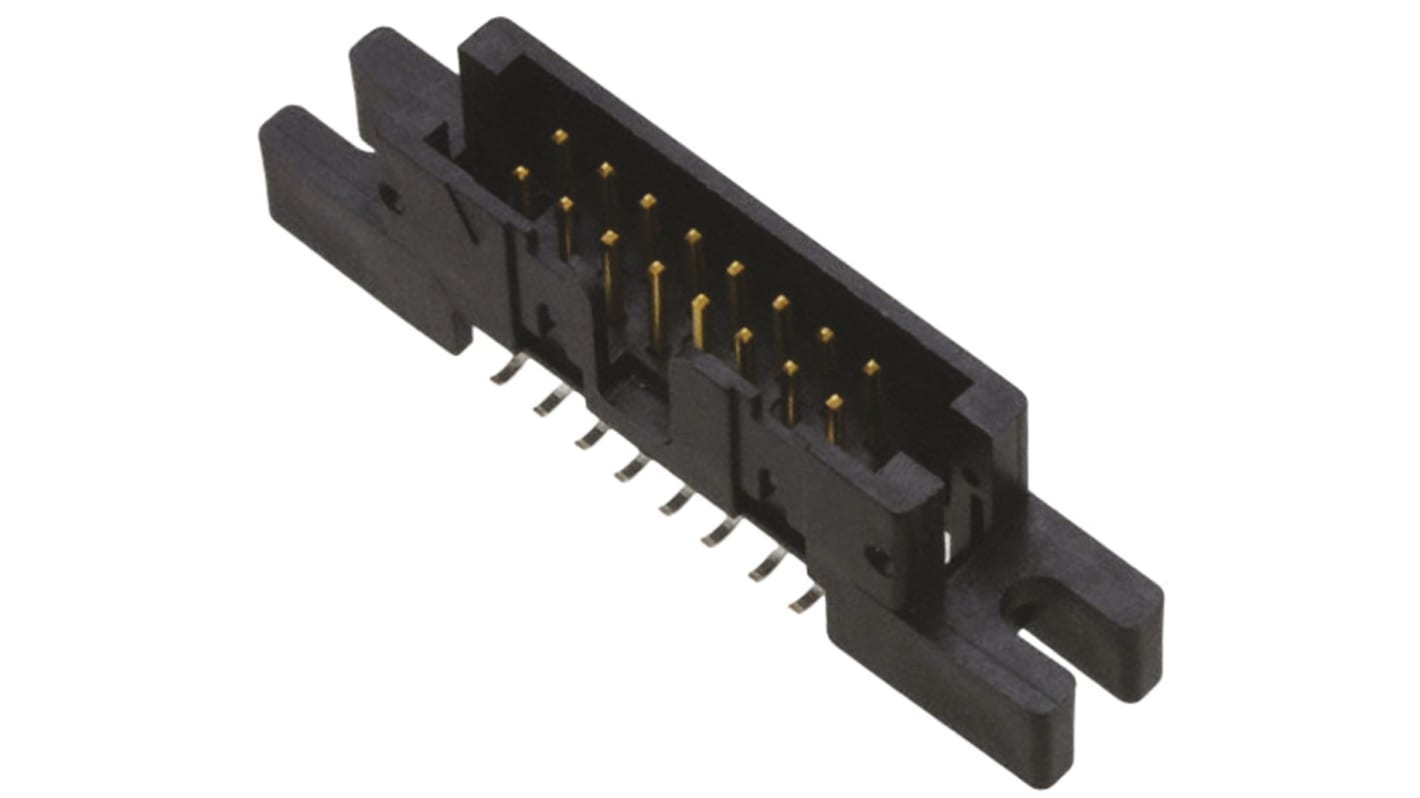 3M N4600 Series Straight Surface Mount PCB Header, 16 Contact(s), 2.54mm Pitch, 2 Row(s), Shrouded