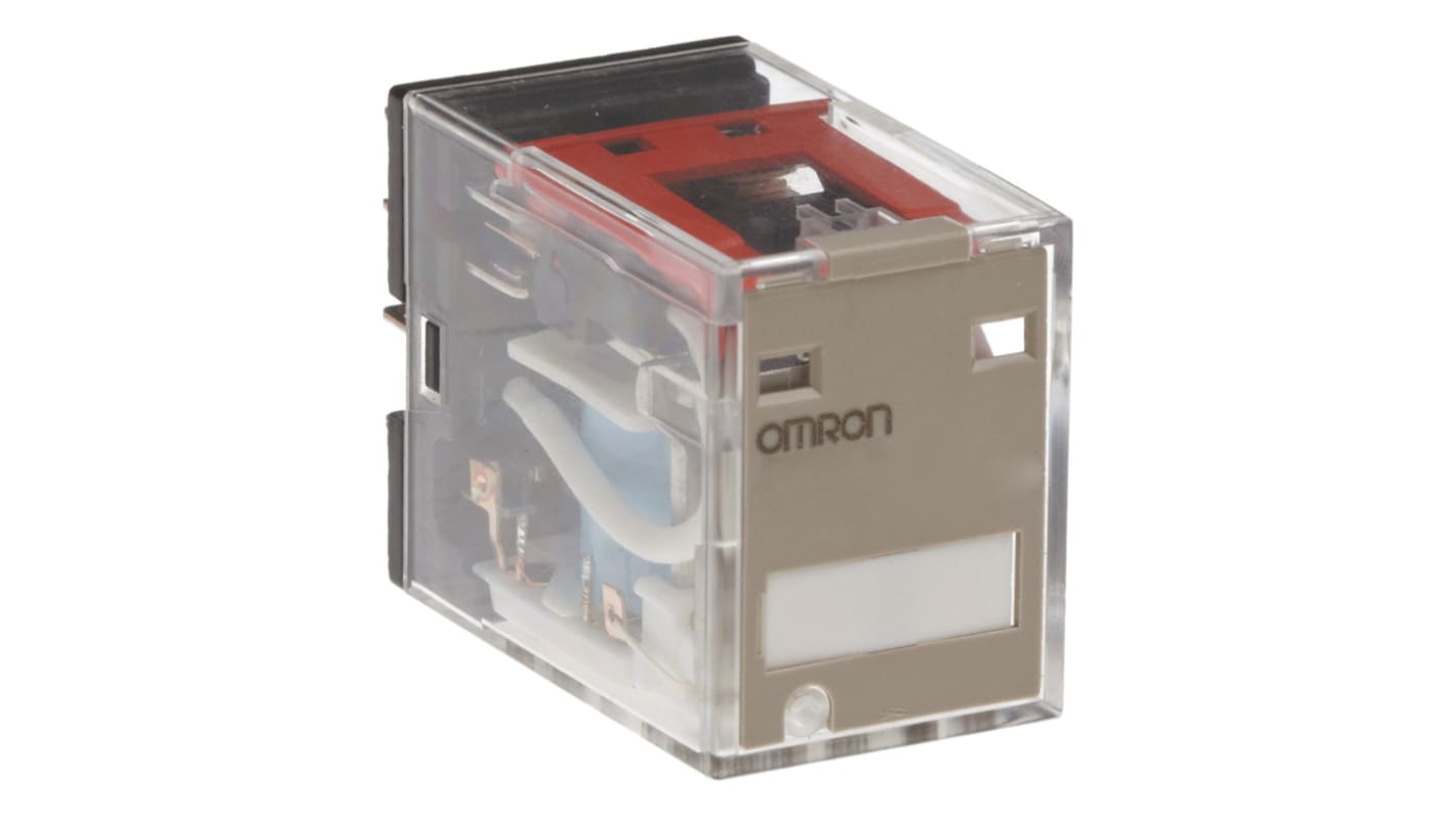 Omron Plug In Power Relay, 24V dc Coil, 10A Switching Current, DPDT