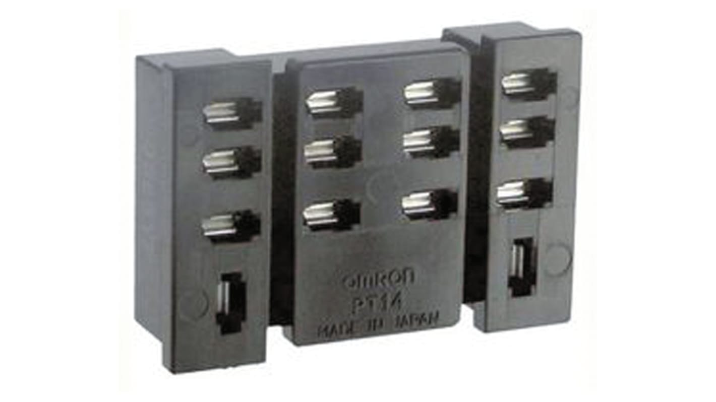 Omron 14 Pin 250V ac PCB Mount Relay Socket, for use with LY Series Relay