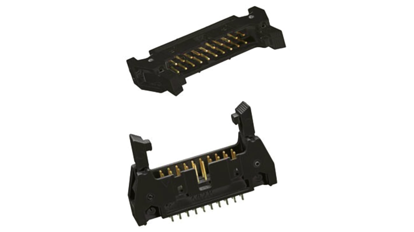 3M 3000 Series Straight Through Hole PCB Header, 64 Contact(s), 2.54mm Pitch, 2 Row(s), Shrouded