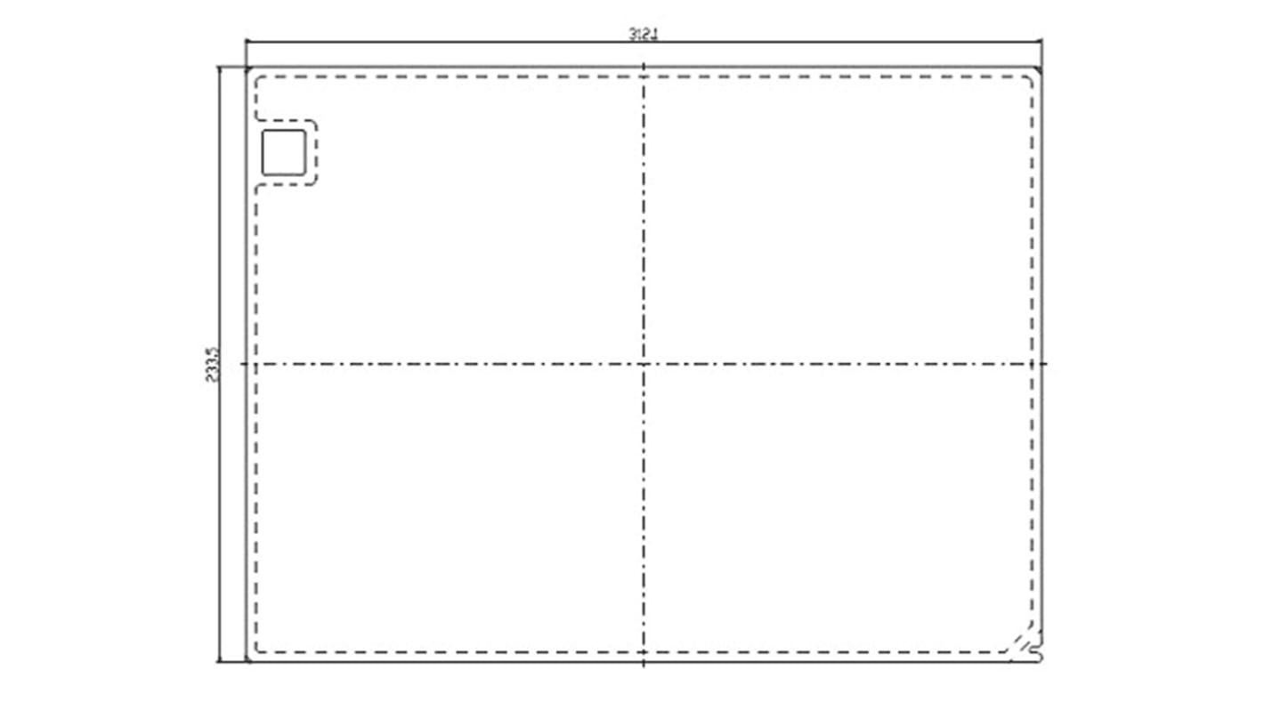 Coperchio di protezione Mitsubishi GT25-10PSCC, per HMI Serie GT25, serie GT27 e per PLC PLC Mitsubishi